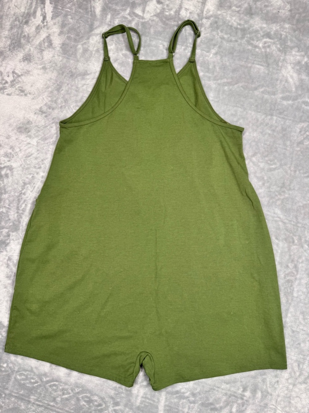 Amazon Green Sleeveless Romper - Picture 3 of 5